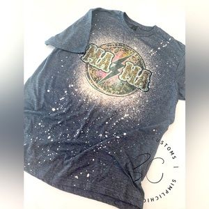 Brand new bleached tee in dark heather color.